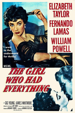 The Girl Who Had Everything - Poster Black Ornate Wood Framed Art Print with Double Matting by Hollywood Photo Archive