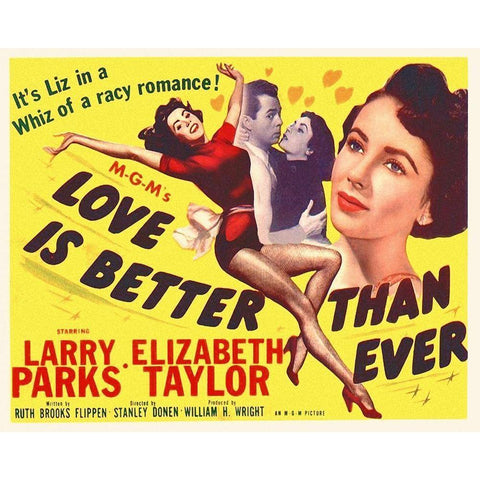 Love is Better Than Ever Gold Ornate Wood Framed Art Print with Double Matting by Hollywood Photo Archive