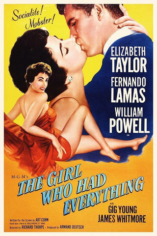 The Girl Who Had Everything - Poster Black Ornate Wood Framed Art Print with Double Matting by Hollywood Photo Archive