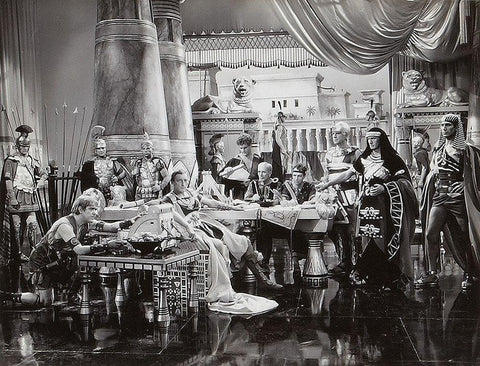 Cleopatra - 1934 Black Ornate Wood Framed Art Print with Double Matting by Hollywood Photo Archive