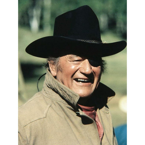 True Grit - John Wayne White Modern Wood Framed Art Print by Hollywood Photo Archive