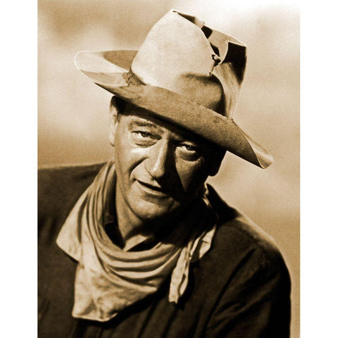 Rio Bravo - John Wayne Gold Ornate Wood Framed Art Print with Double Matting by Hollywood Photo Archive