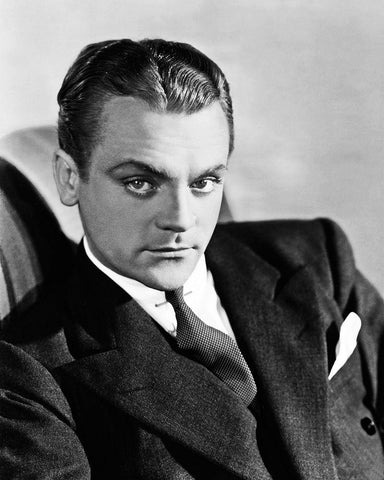 James Cagney Black Ornate Wood Framed Art Print with Double Matting by Hollywood Photo Archive