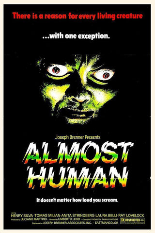 Almost Human White Modern Wood Framed Art Print with Double Matting by Hollywood Photo Archive