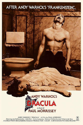 Andy Warhols Dracula Black Ornate Wood Framed Art Print with Double Matting by Hollywood Photo Archive