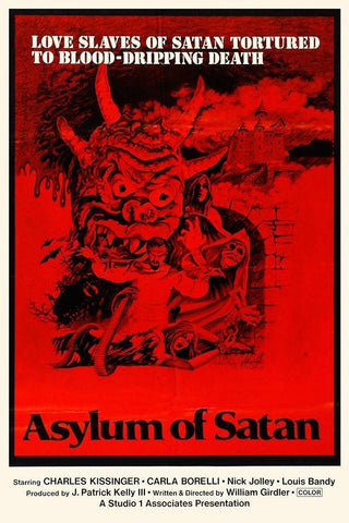 Asylum of Satan White Modern Wood Framed Art Print with Double Matting by Hollywood Photo Archive