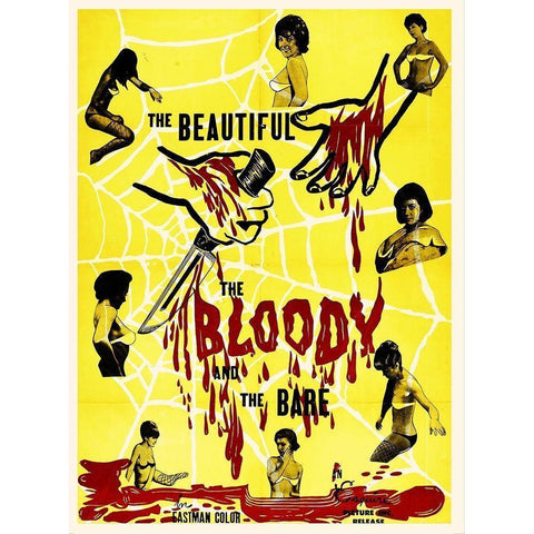 The Beautiful, The Bloody and the Bare Gold Ornate Wood Framed Art Print with Double Matting by Hollywood Photo Archive