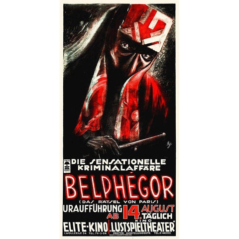 German - Belphegor White Modern Wood Framed Art Print by Hollywood Photo Archive