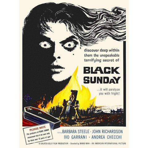 Black Sunday Gold Ornate Wood Framed Art Print with Double Matting by Hollywood Photo Archive