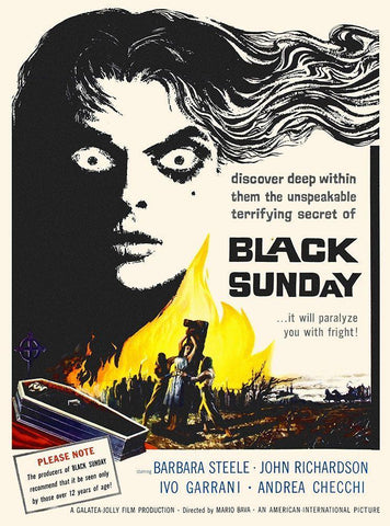 Black Sunday White Modern Wood Framed Art Print with Double Matting by Hollywood Photo Archive