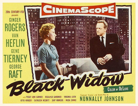 Black Widow Black Ornate Wood Framed Art Print with Double Matting by Hollywood Photo Archive