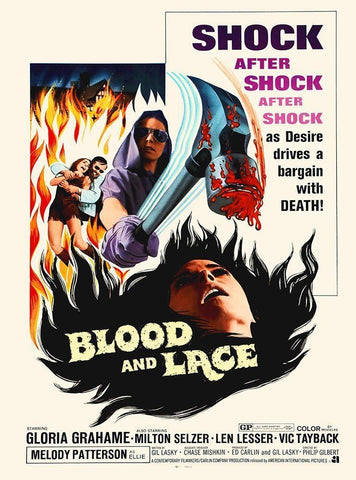 Blood and Lace White Modern Wood Framed Art Print with Double Matting by Hollywood Photo Archive