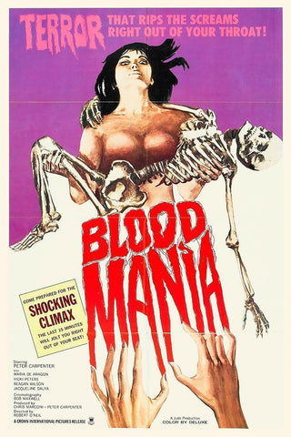 Blood Mania Black Ornate Wood Framed Art Print with Double Matting by Hollywood Photo Archive