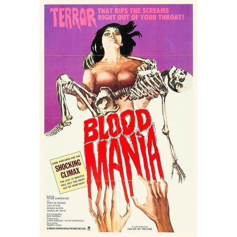 Blood Mania Gold Ornate Wood Framed Art Print with Double Matting by Hollywood Photo Archive