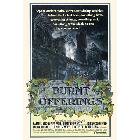 Burnt Offerings White Modern Wood Framed Art Print by Hollywood Photo Archive