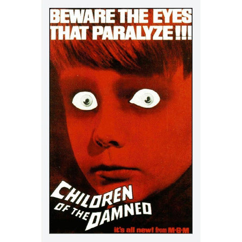 Children of the Damned White Modern Wood Framed Art Print by Hollywood Photo Archive