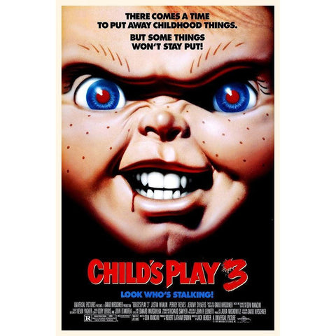 Childs Play 3 Black Modern Wood Framed Art Print with Double Matting by Hollywood Photo Archive