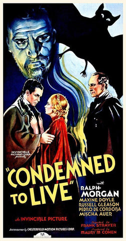 Condemned to Live Black Ornate Wood Framed Art Print with Double Matting by Hollywood Photo Archive