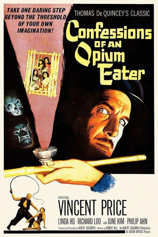 Confessions of an Opium Eater White Modern Wood Framed Art Print with Double Matting by Hollywood Photo Archive