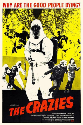 Crazies White Modern Wood Framed Art Print with Double Matting by Hollywood Photo Archive