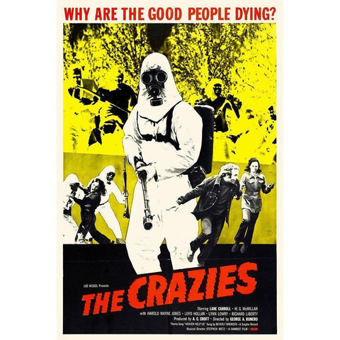 Crazies Black Modern Wood Framed Art Print with Double Matting by Hollywood Photo Archive