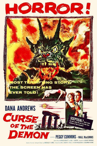 Curse of the Demon Black Ornate Wood Framed Art Print with Double Matting by Hollywood Photo Archive