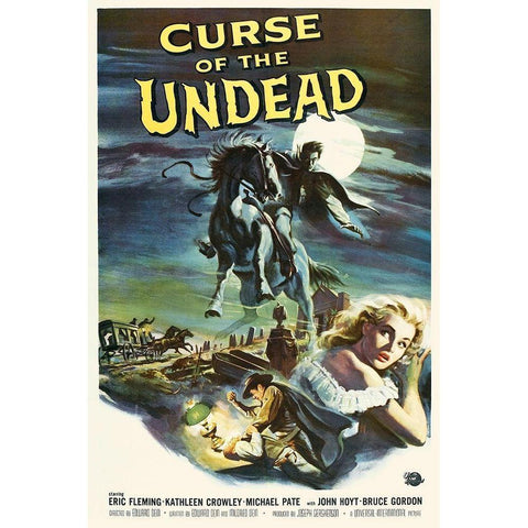 Curse of the Undead Gold Ornate Wood Framed Art Print with Double Matting by Hollywood Photo Archive