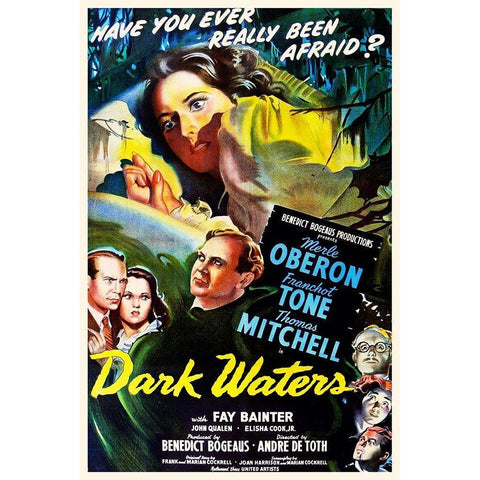 Dark Waters Black Modern Wood Framed Art Print with Double Matting by Hollywood Photo Archive