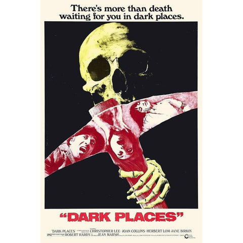 Dark Places White Modern Wood Framed Art Print by Hollywood Photo Archive