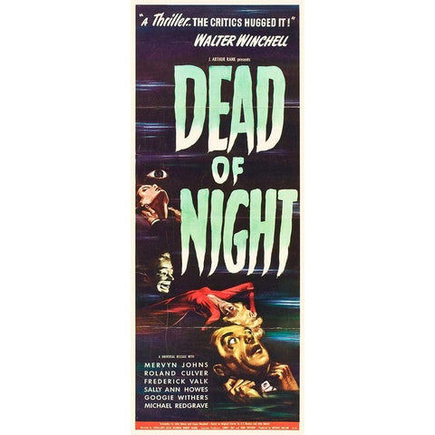 Dead of Night Gold Ornate Wood Framed Art Print with Double Matting by Hollywood Photo Archive