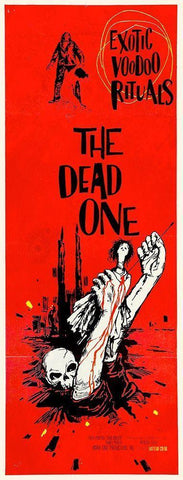 Dead One White Modern Wood Framed Art Print with Double Matting by Hollywood Photo Archive