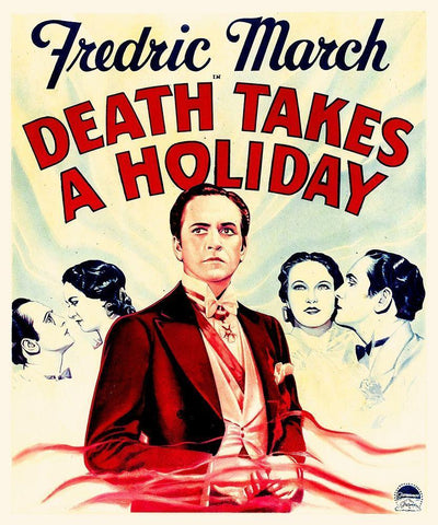 Death Takes A Holiday Black Ornate Wood Framed Art Print with Double Matting by Hollywood Photo Archive