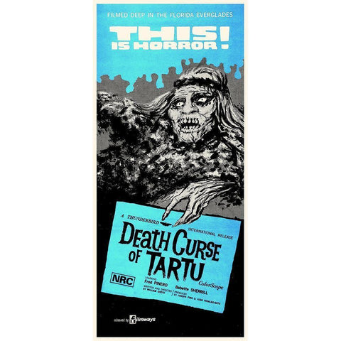 Death Curst of Tartu White Modern Wood Framed Art Print by Hollywood Photo Archive