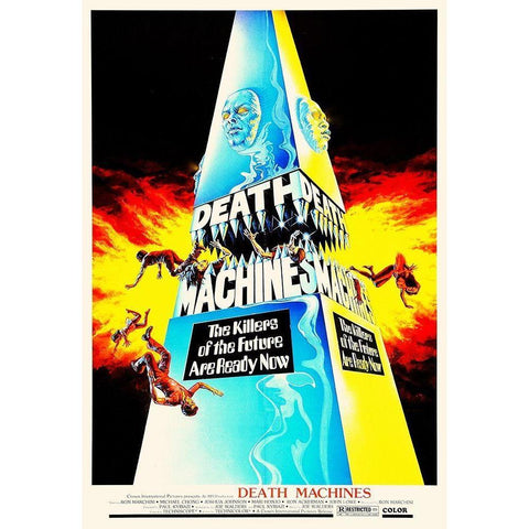 Death Machines Black Modern Wood Framed Art Print with Double Matting by Hollywood Photo Archive