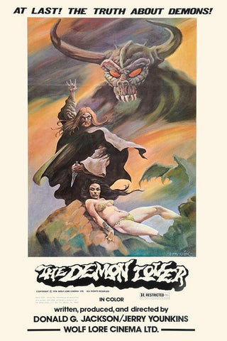 Demon Lover White Modern Wood Framed Art Print with Double Matting by Hollywood Photo Archive