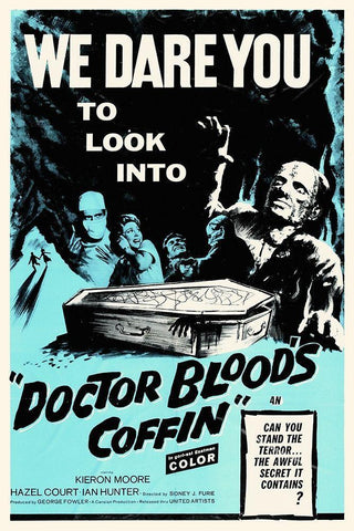 Doctor Bloods Coffin White Modern Wood Framed Art Print with Double Matting by Hollywood Photo Archive