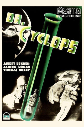 Doctor Cyclops Black Ornate Wood Framed Art Print with Double Matting by Hollywood Photo Archive