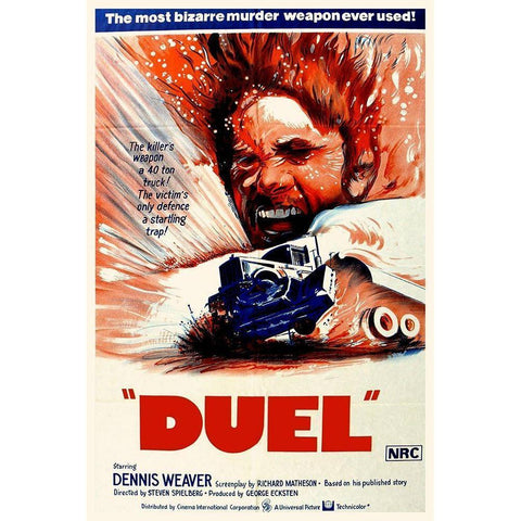 Duel Black Modern Wood Framed Art Print with Double Matting by Hollywood Photo Archive