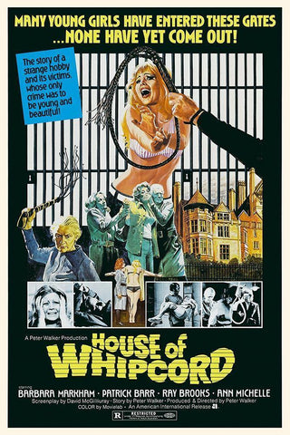 House fo Whipcord - Barbara Markham White Modern Wood Framed Art Print with Double Matting by Hollywood Photo Archive