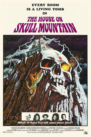 The House On Skull Mountain White Modern Wood Framed Art Print with Double Matting by Hollywood Photo Archive