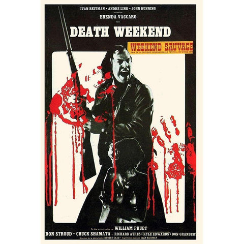 Death Weekend White Modern Wood Framed Art Print by Hollywood Photo Archive