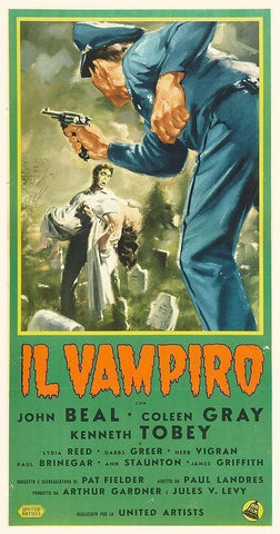 Italian - The Vampire Black Ornate Wood Framed Art Print with Double Matting by Hollywood Photo Archive