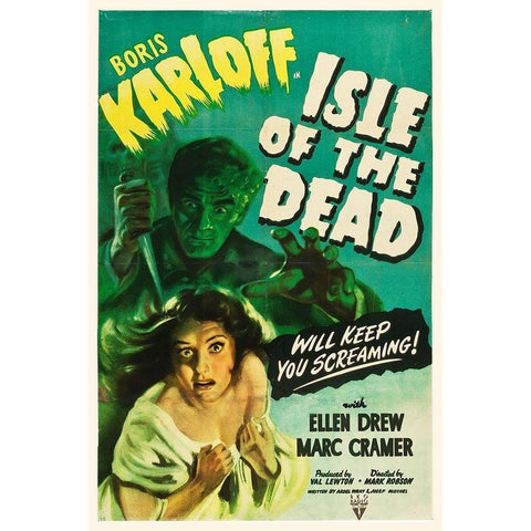 Ilse of the Dead RKO 1945 Gold Ornate Wood Framed Art Print with Double Matting by Hollywood Photo Archive