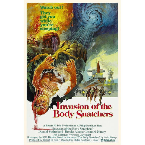 Invasion of the Body Snatchers 1978 Gold Ornate Wood Framed Art Print with Double Matting by Hollywood Photo Archive