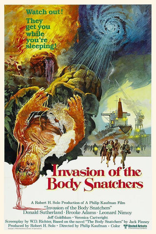 Invasion of the Body Snatchers 1978 Black Ornate Wood Framed Art Print with Double Matting by Hollywood Photo Archive