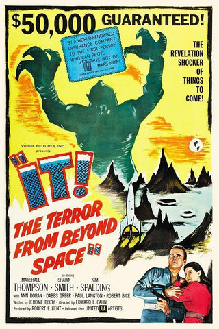 It The Terror From Space Black Ornate Wood Framed Art Print with Double Matting by Hollywood Photo Archive