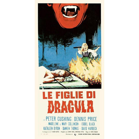 Italian - Dracula Gold Ornate Wood Framed Art Print with Double Matting by Hollywood Photo Archive