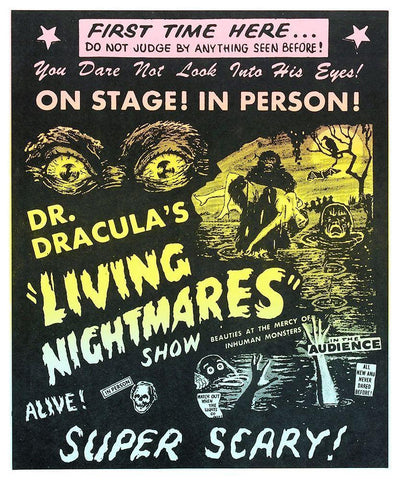 Living Nightmares Black Ornate Wood Framed Art Print with Double Matting by Hollywood Photo Archive