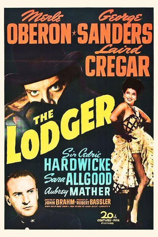 The Lodger Black Ornate Wood Framed Art Print with Double Matting by Hollywood Photo Archive