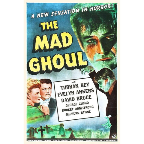 The Mad Ghoul Gold Ornate Wood Framed Art Print with Double Matting by Hollywood Photo Archive